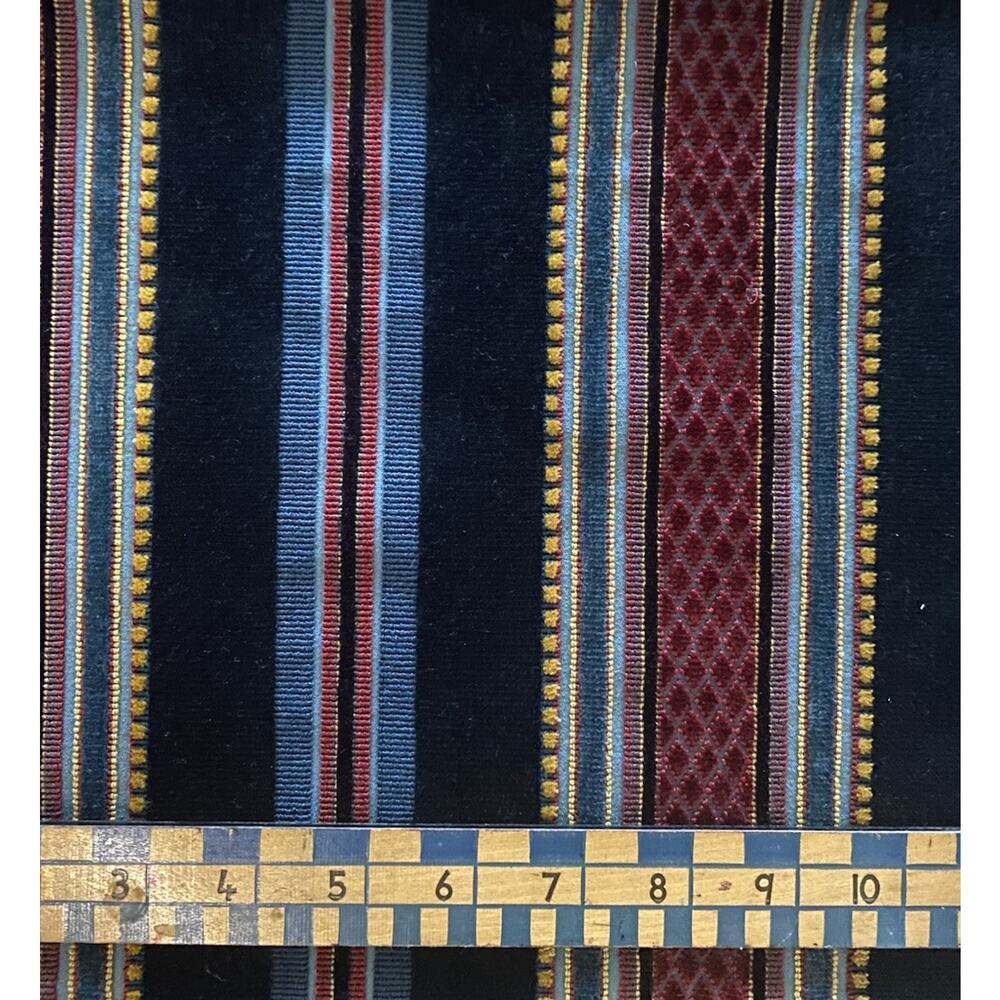 Lee Jofa Prince Regent Cut Velvet Multicolor Fabric Sample 25"x25"